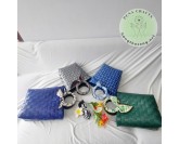 Giỏ quai gỗ trăng trí nơ lụa